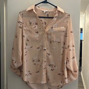 Candies pink floral blouse
